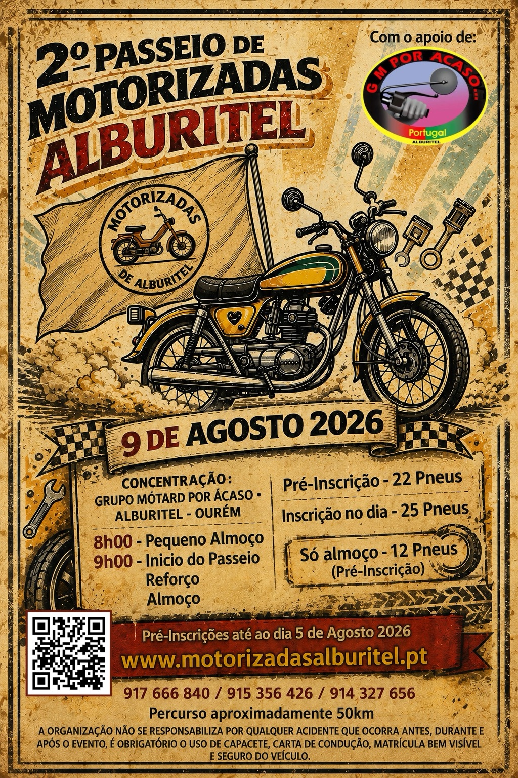 Cartaz Motorizadas Alburitel 2026